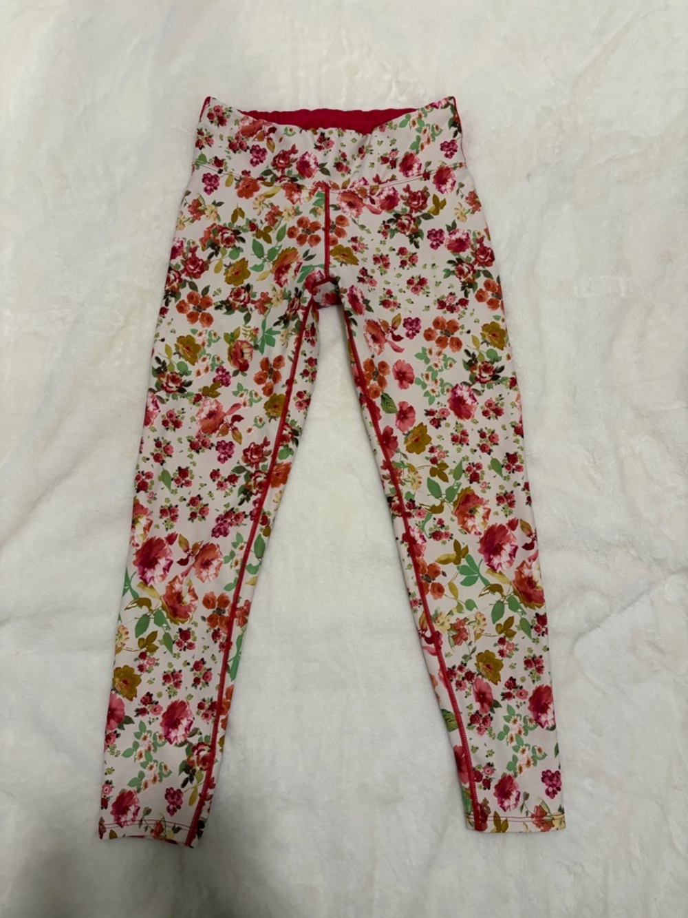 Oiselle Spandos Leggings - Pink Floral